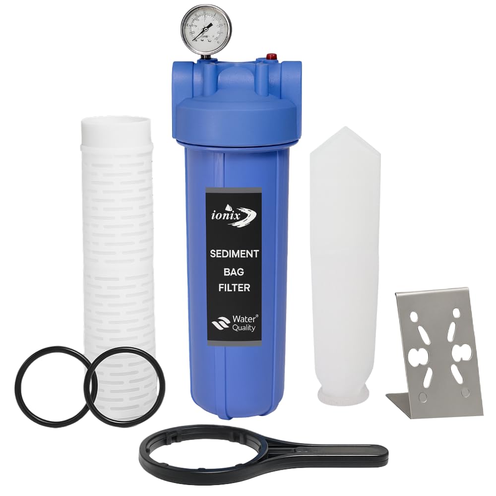 Ionix German Manufactured Sky Bag Filter Assembly,Double Silicon O Rings Whole House Water Filter | Bag Filter Assembly, Bag Fil