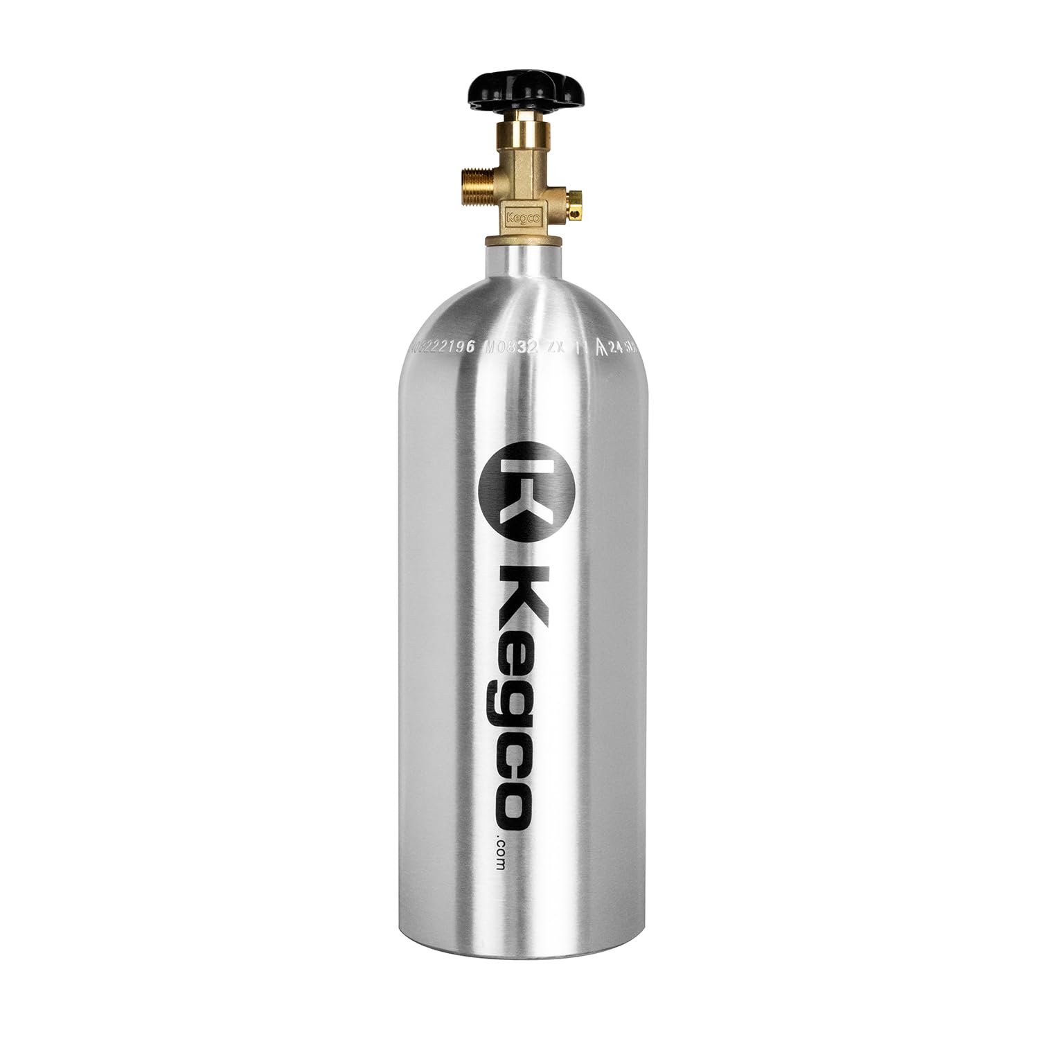 Kegco Bf C5 Aluminum Co2 Tank, Silver