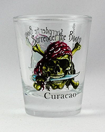 Curacao Pirate ''Surrender The Booty'' Shot Glass