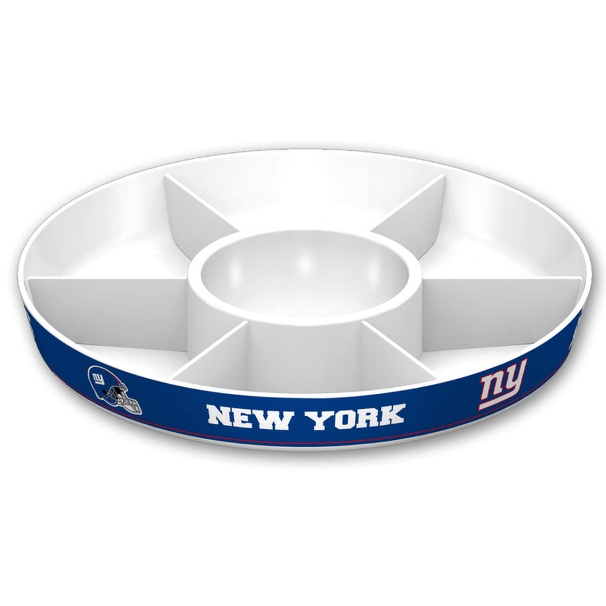Fremont Die NFL New York Giants Party Platter, 14.5 Diameter, 14.5 Diameter, White/Team Colors