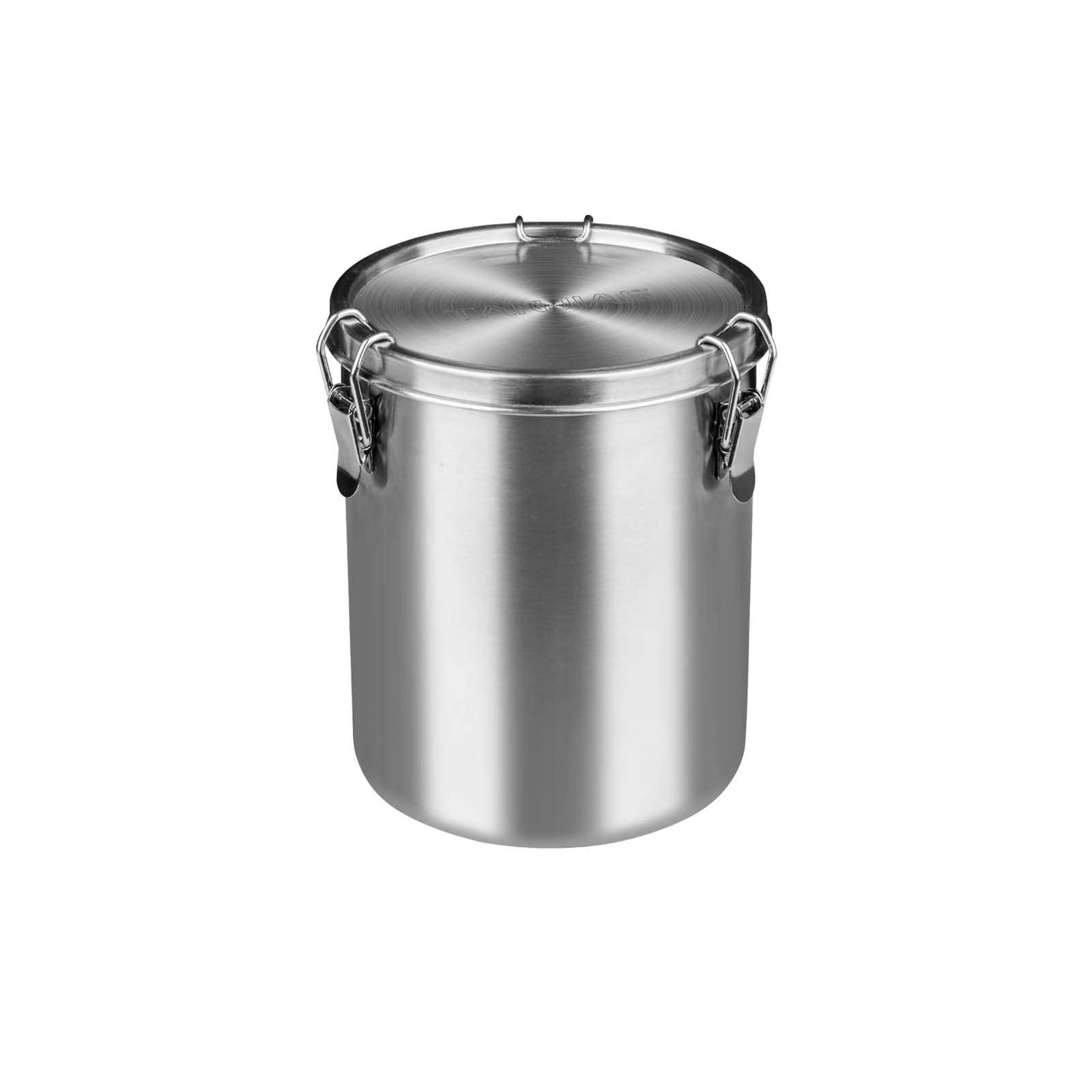 Tanjiae Coffee Canister With Lids Airtight Smell Proof Container, 18/8 Stainless Steel Stackable Stash Jar, Sealable Metal Tins 