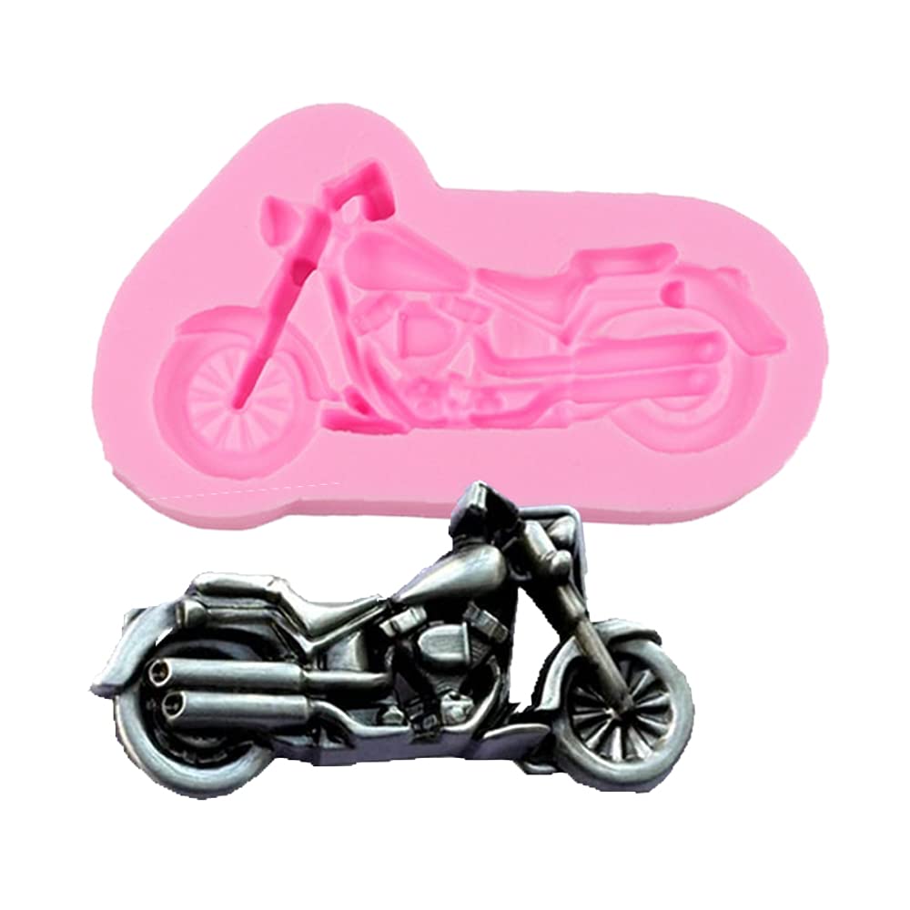Cestony Motorcycle Silicone Molds For Diy Cake Fondant Biscuit Cookies Soap Sugar Pudding Chocolate Hard Candies Dessert Candle