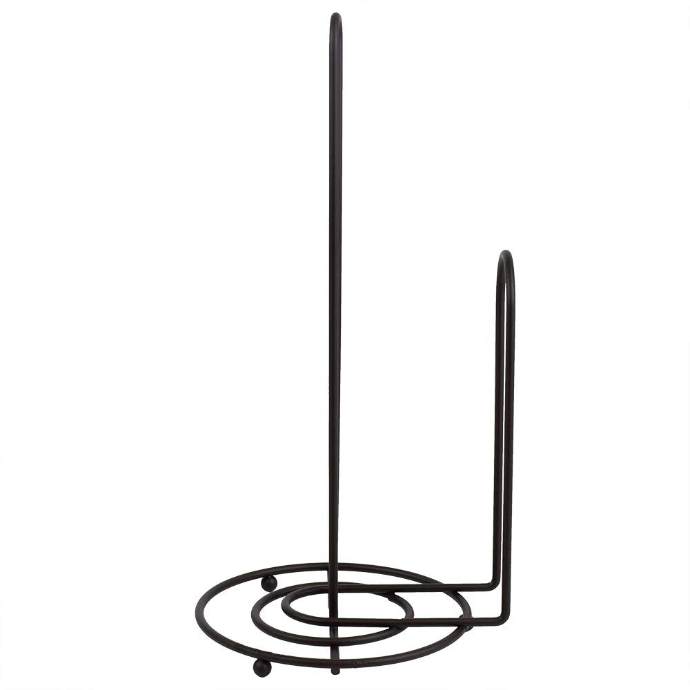 Steel Countertop Paper Towel Holder With Easy-Tear Arm By Home Basics (Bronze) | With Raised Feet And Tear Arm For Easy Operatio