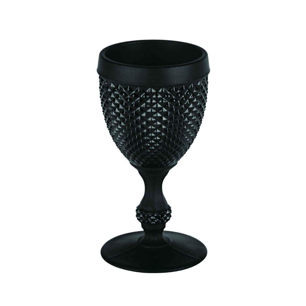 Vista Alegre Bicos Frosted Black Goblet
