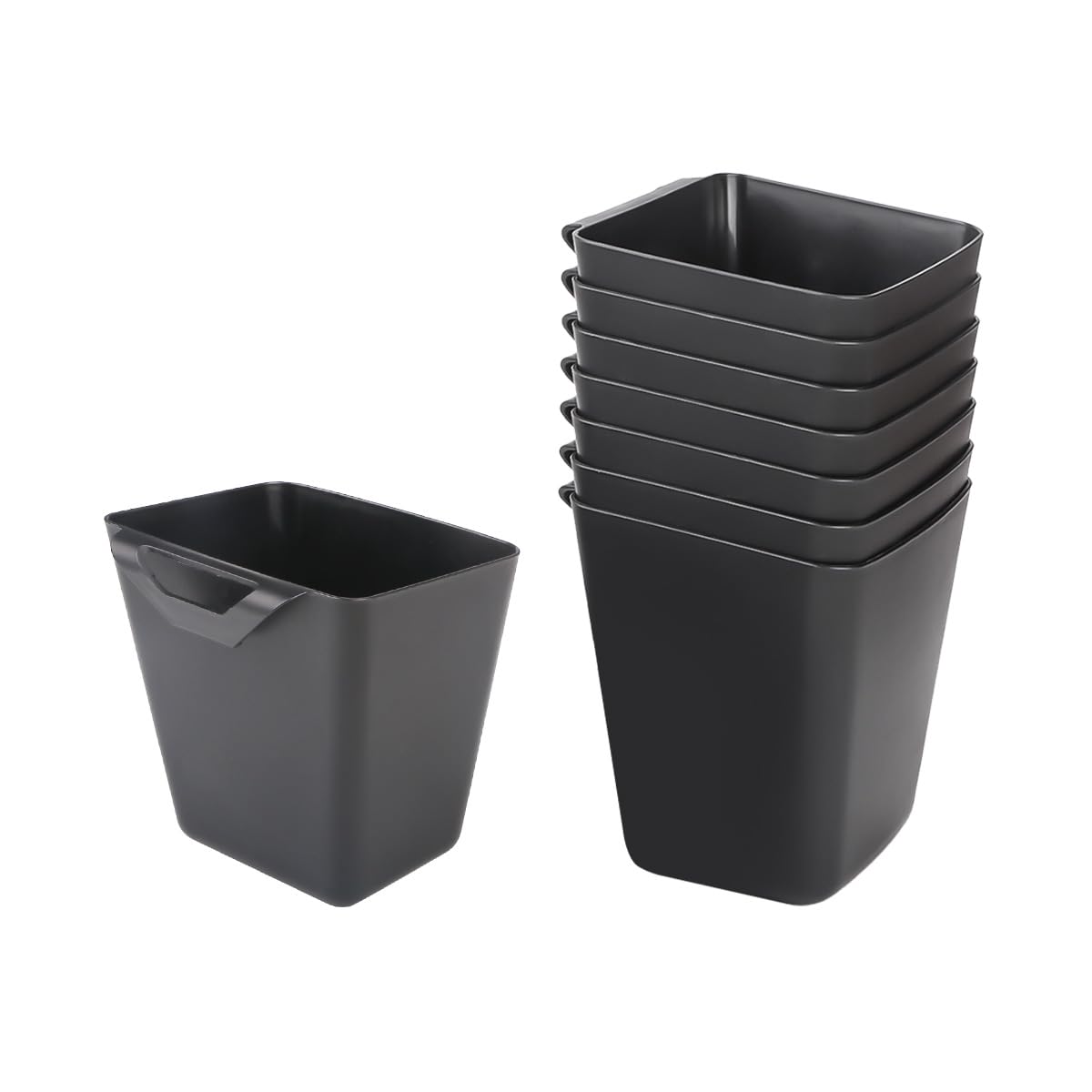 Fvstar 8Pcs Hanging Cup Holder,Utility Rolling Cart Organizer Accessories,Hanging Makeup Pencil Holder,Space Saving Kitchen Stor