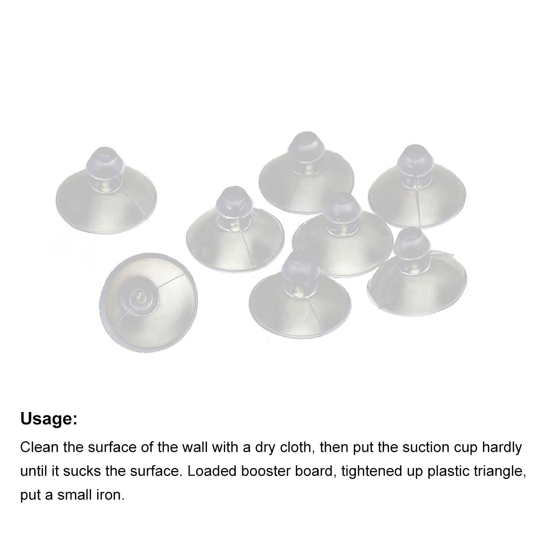 uxcell Rubber Suction Cups - Clear Anti-Collision Pads, Small Size, Pack of 8, Model a16070400ux0053
