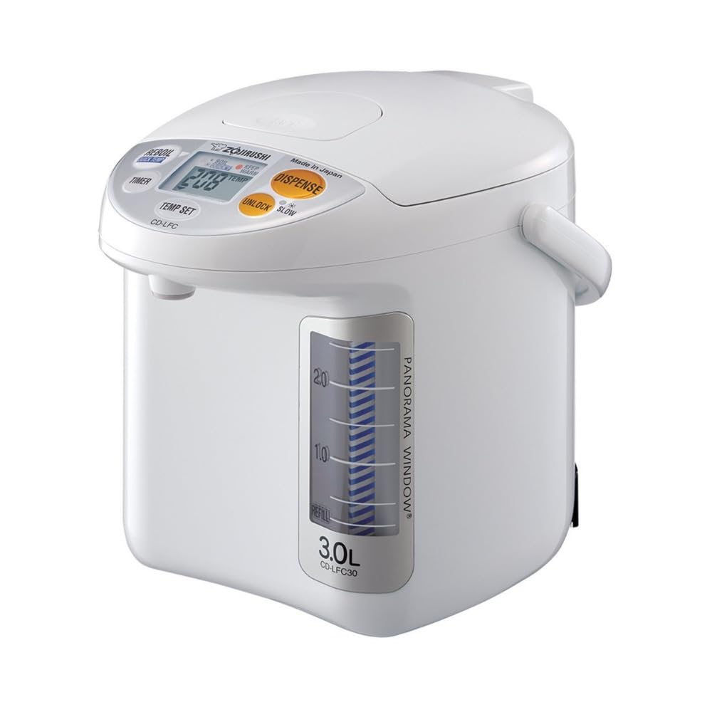 Zojirushi Cd-Lfc30 Panorama Window Micom Water Boiler And Warmer, 101 Oz/3.0 L, White
