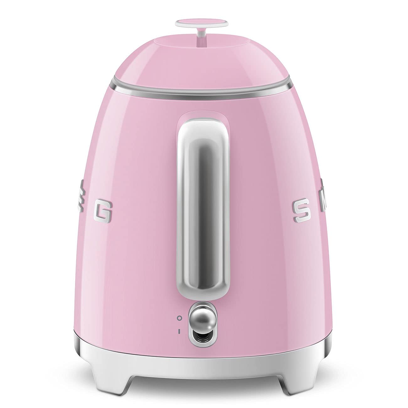 Smeg Mini 50'S Retro Style 3 Cup Electric Kettle With Double Wall Anti Slip Base And Water Level Indicator (Pink)