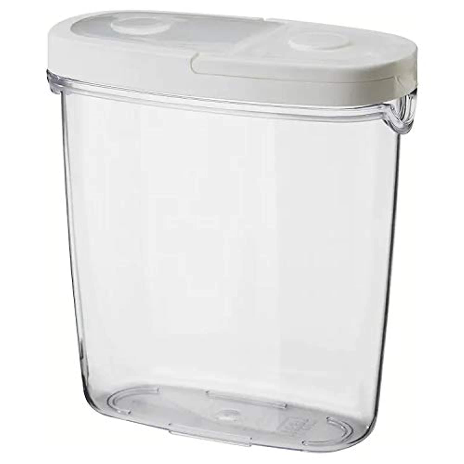Ikea PolystyreneAcrylic Plastic Food Jar 1.3 Liters, White