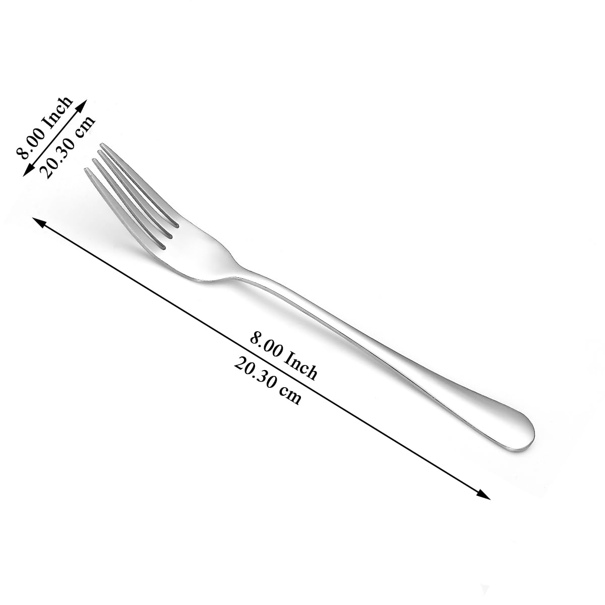 Evanda Dinner Fork 24 Pieces  Stainless Steel 8.07inch Forks  Cake Forks  Table Forks Dessert Forks  Easy To Clean  Dishwasher Safe