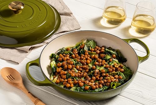 Le Creuset Enameled Cast Iron Signature Braiser, 3.5 Qt., Olive
