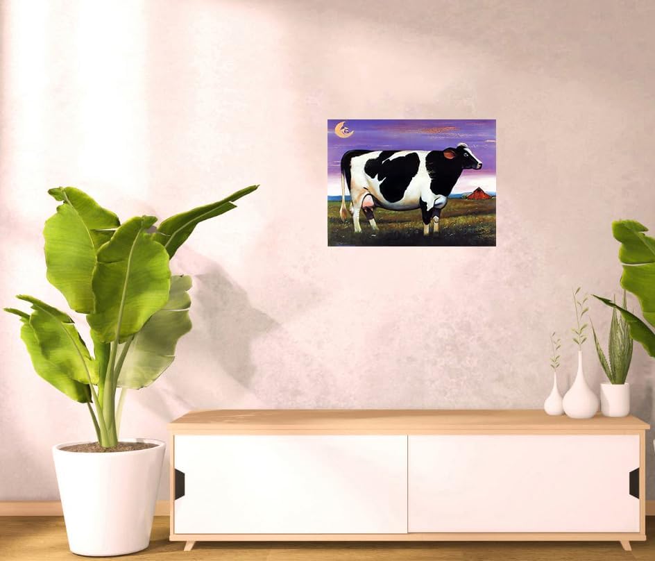 Farm Animal Wall Decor Picture Holstein Country Cow Art Print Poster (16X20)
