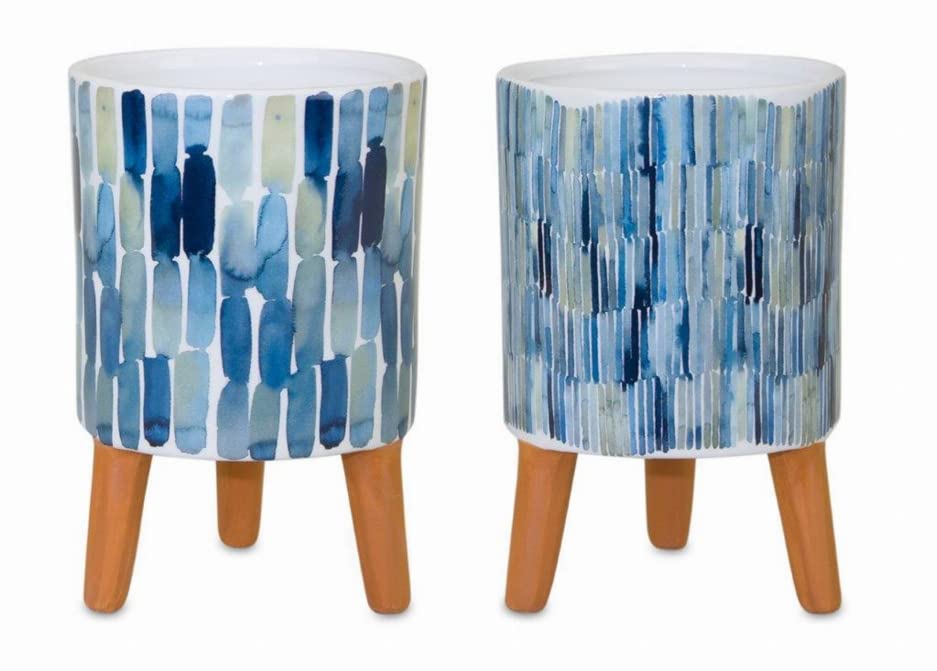 Decorative Pot W/Legs (Set Of 2)