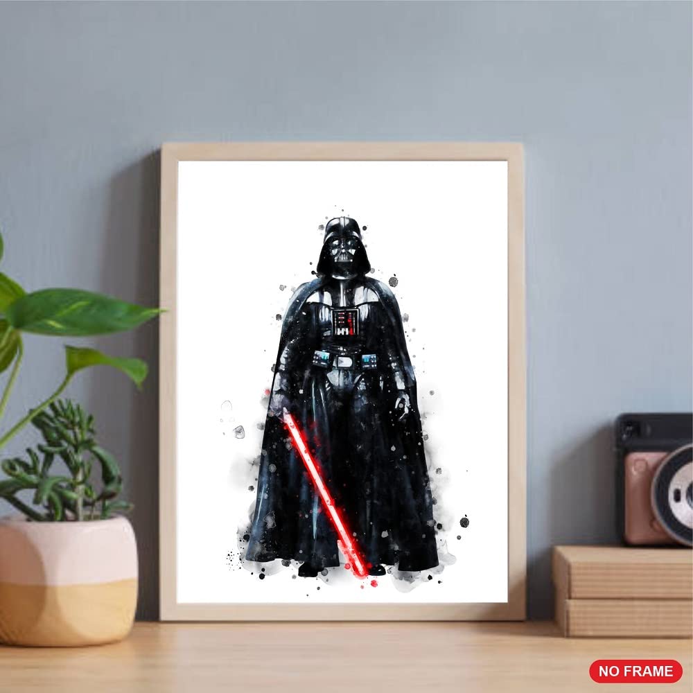 Purplehearts | Starwars Wall Art Poster Prints | Starwars Wall Art | Set Of 6 Unframed ( 8'' X 10'' ) | Posters For Boys Room |