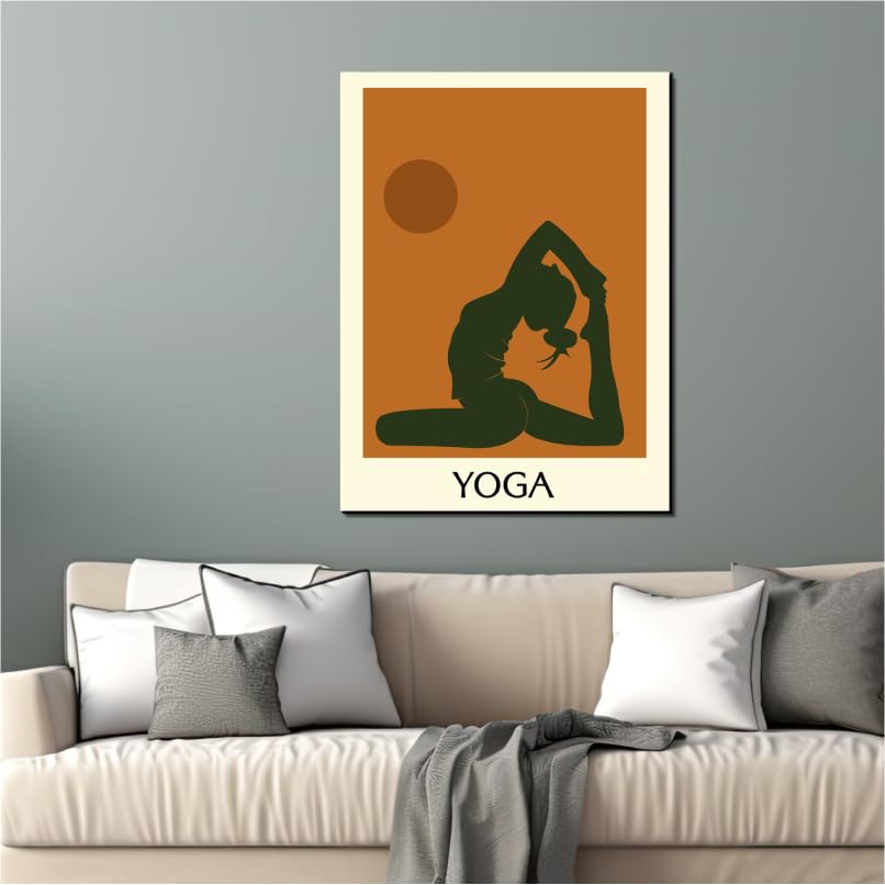 Chalk My Theme Yoga Quote Boho Wall Decor Home Decor, Living Room, Bedroom, Cafe, Room Painting For Wall Decoration -15 x 20 Inc