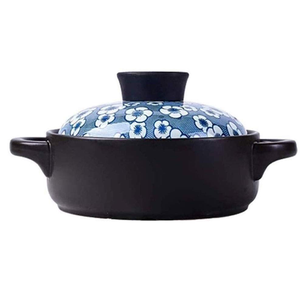 Japanese Peach Blossom Glazed Casseroles Ceramique Earthen Pots Pan Ceramic Cooking Lobscouse Cookware