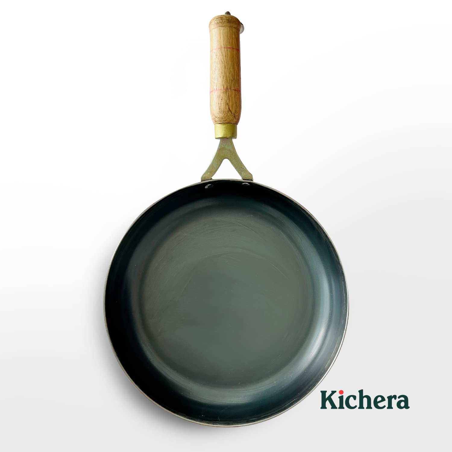 Kichera Iron Fry Pan with Wooden Handle (8 Inch)