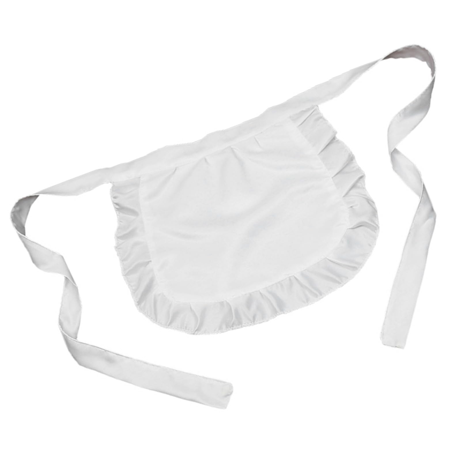 Mllepjdh Girls Cosplay Waist Apron Tight Costume Ruffled Maid Apron Half Apron Cooking Apron Women Waist Apron
