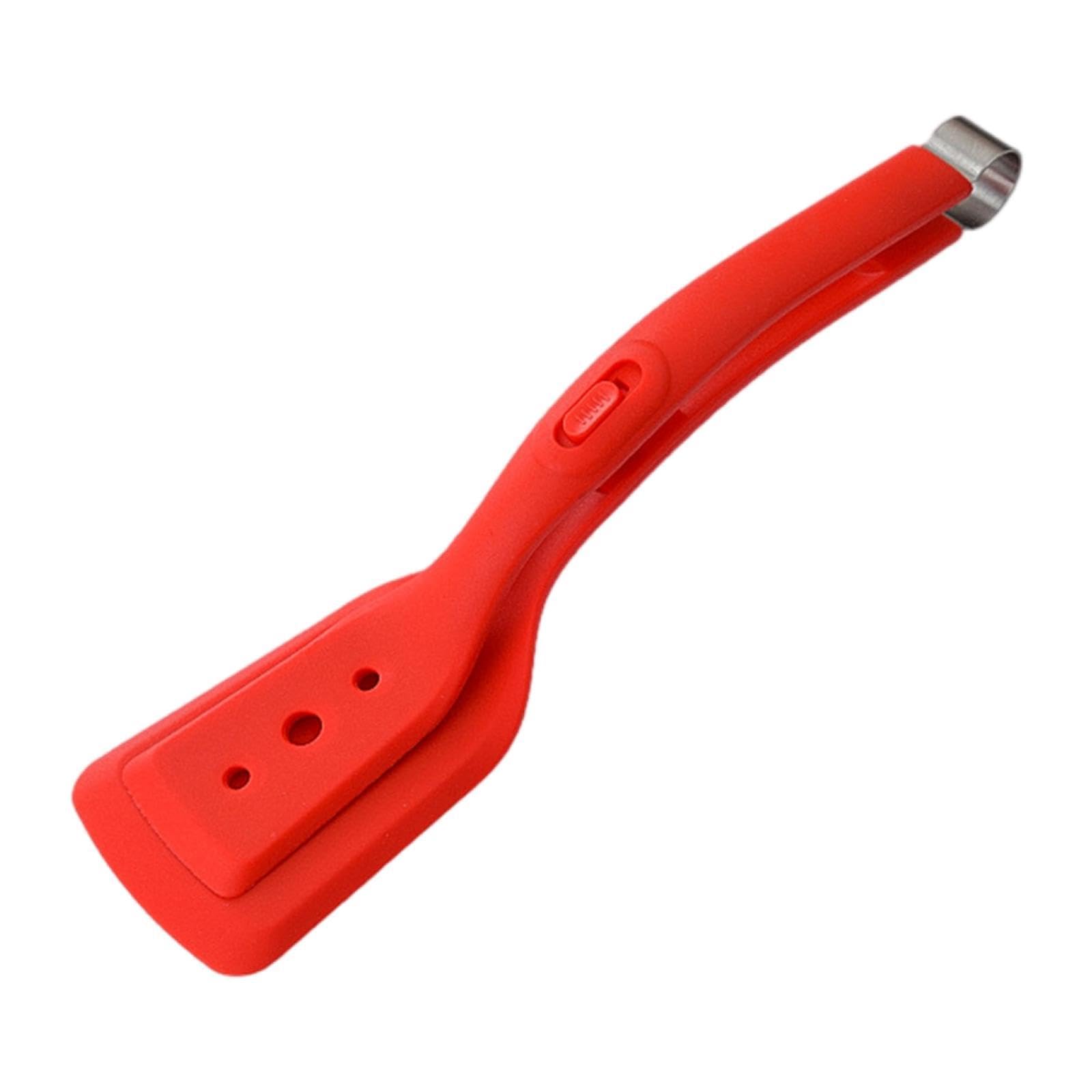 Ujeavette Kitchen Cooking Tongs Multipurpose Grilled Steak Food Tongs For Turning Frying Red