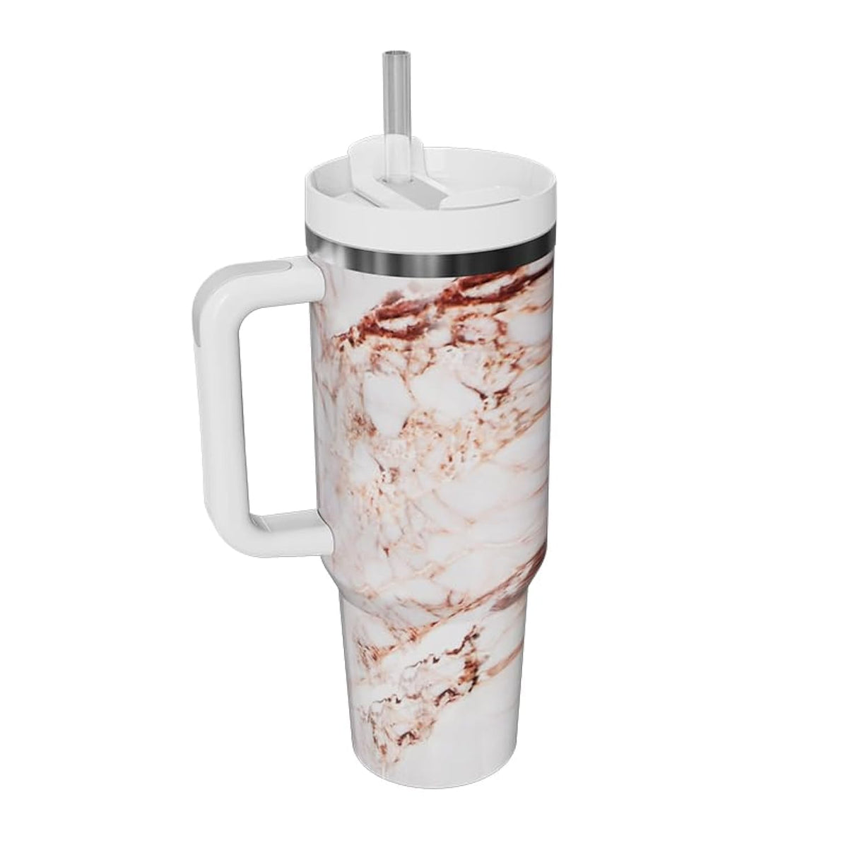 Dapperlin 40Oz Stainless Steel Vacuum Insulated Tumbler With Lid And Straw For Water, Iced Tea Or Coffee, Smoothie And More (Gol