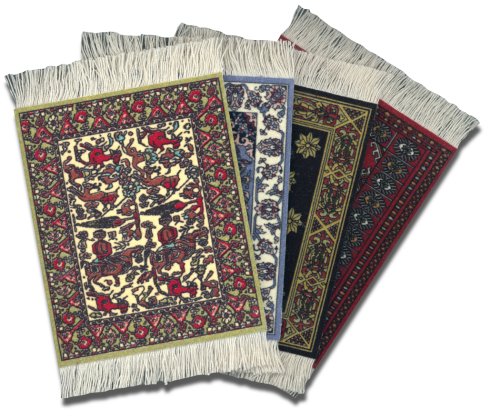 Lextra International Collection Coasterrug, Assorted Colors, Set Of Four