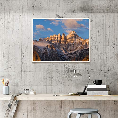Posterazzi Pddus05Rbs1250 Dawn Light On Mount Whitney From The Alabama Hills, Sequoia National Park, California, Usa Photo Print