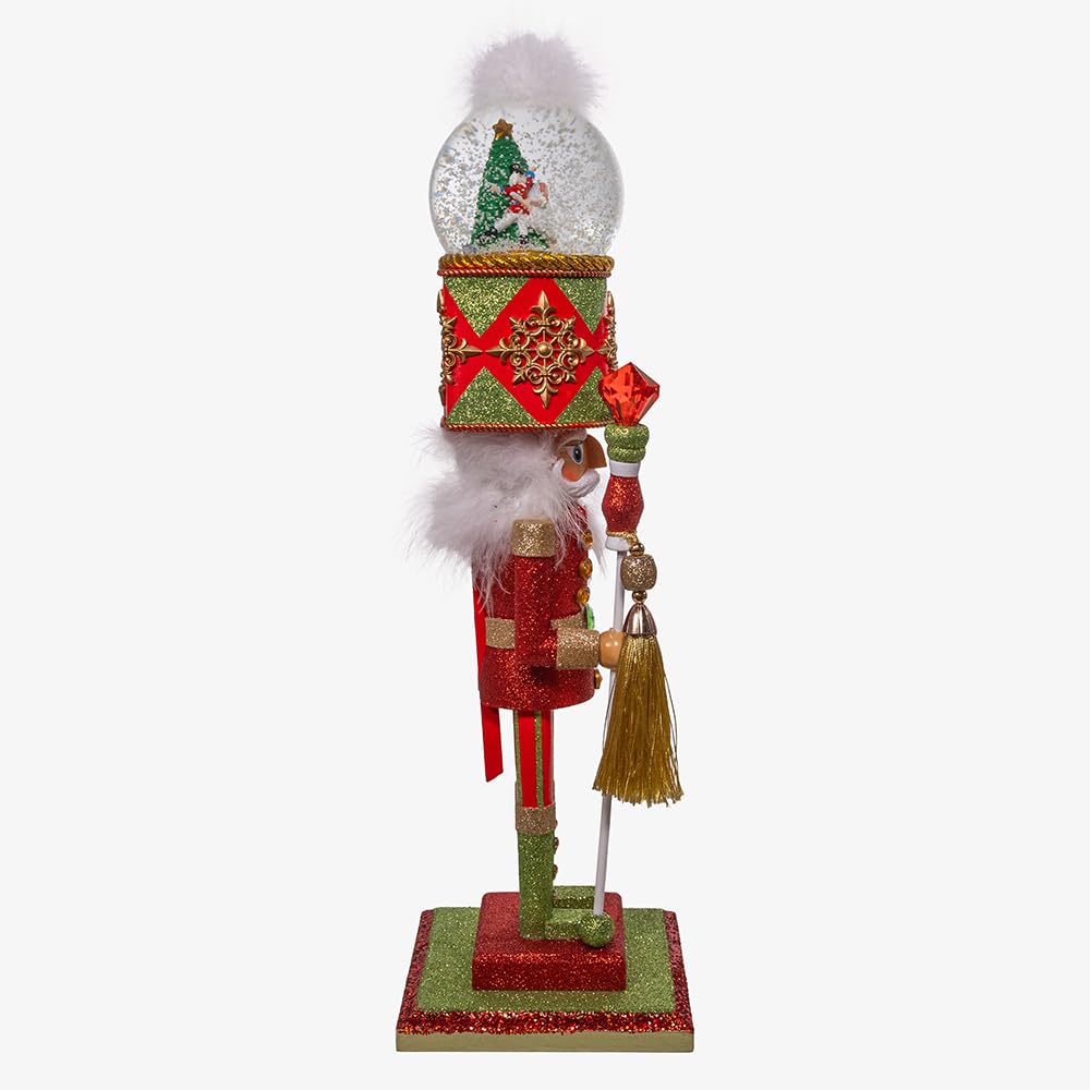 Kurt Adler Hollywood Nutcracker Collection, Battery Operated Dance of The Sugar Plum Fairy Musical Water Globe Hat, 20in