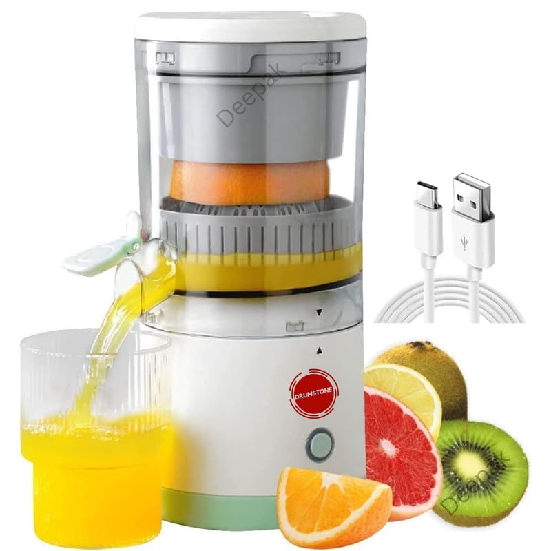 Drumstone [15  ] Electric Citrus Juicer  Usb Rechargeable, Portable Orange & Lemon Squeezer, Compact And Efficient For Kitchen 