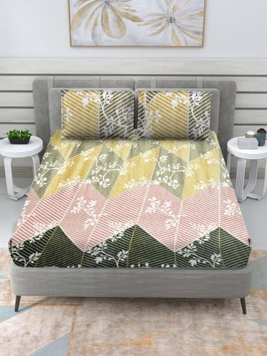 Cozy Furnish Fleece Winter Double Size Woolen Warm 300 Threadcount Bed Sheet With Pillow Covers For Winters 228X254 Cm Woolen Be