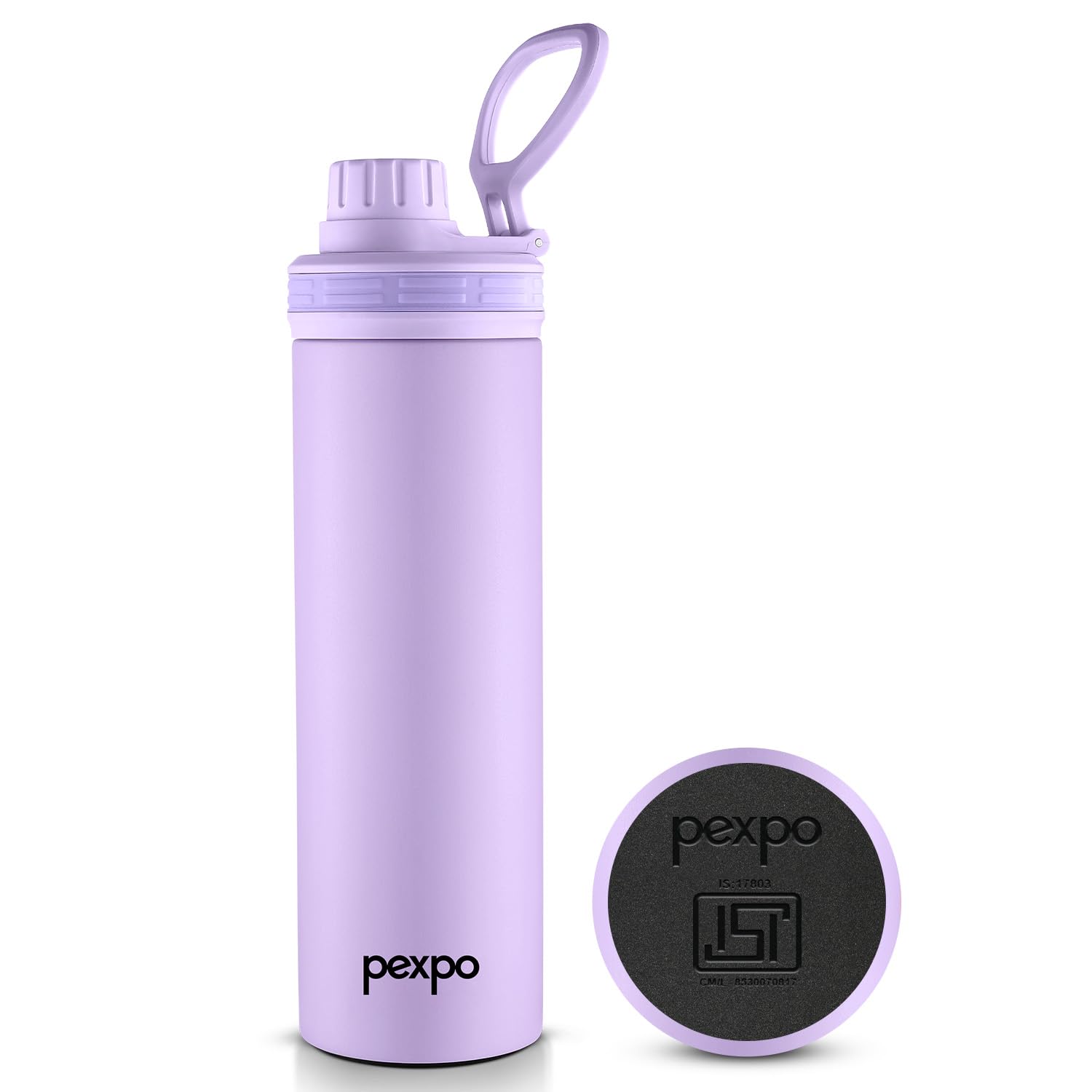 Pexpo Aqua Sip 900 Isi Certified Stainless Steel Sipper Water Bottle - 800Ml | Single Wall Fridge Bottle | Easy To Carry Handle 