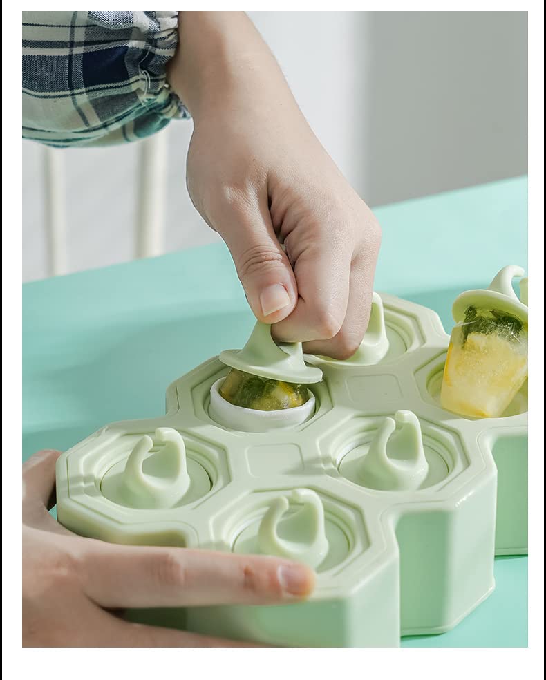 Jinru Baohua Ring Popsicle Molds 12 Pcs Silicone Popsicle Molds Bpa Free Reusable Popsicle Molds Easy Take Off Popsicle Maker (G