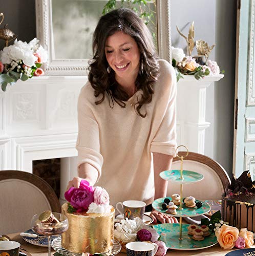 Portmeirion Sara Miller London 6'' Serving Bowl | Set Of 4 Cereal Bowl With Parrot Design | Made Of Melamine & Bpa Free | Dishwa