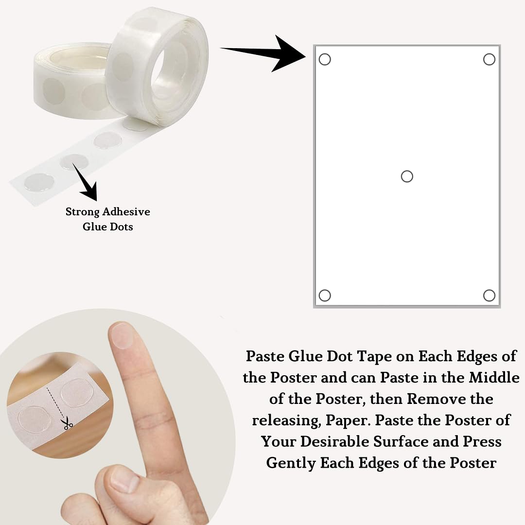 Cvanu Set Of 6 Beautiful Flower Market Botanical Design Printed Aesthetic Wall Art Collage Kit Posters With Glue Dot Tape For Ha