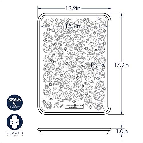 Nordic Ware Embossed Naturals Ornament Pattern Half Sheet