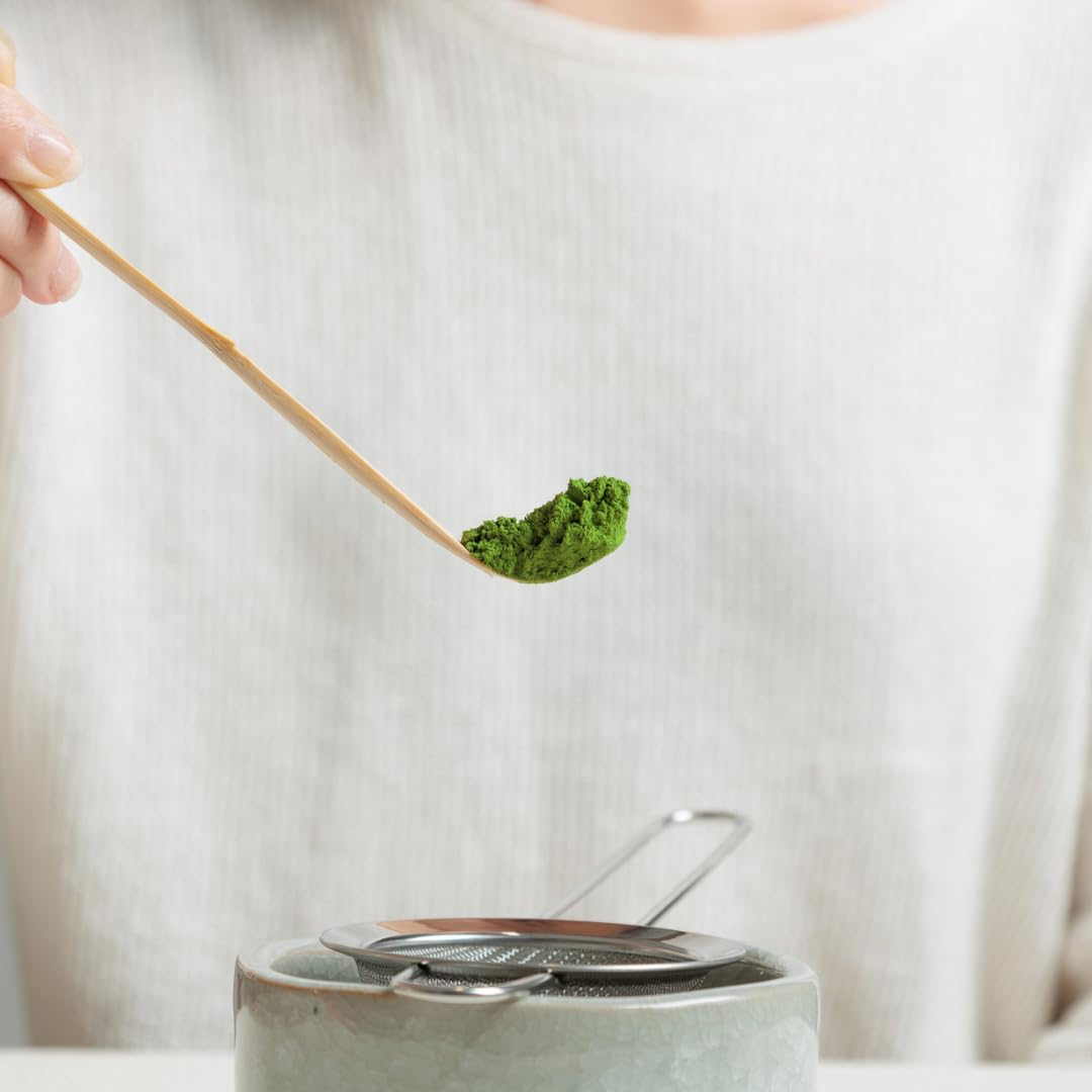 Naoki Matcha Traditional Matcha Starter Set - Bamboo Matcha Whisk (Chasen), Scoop (Chashaku), Stainless Steel Sifter - Japanese