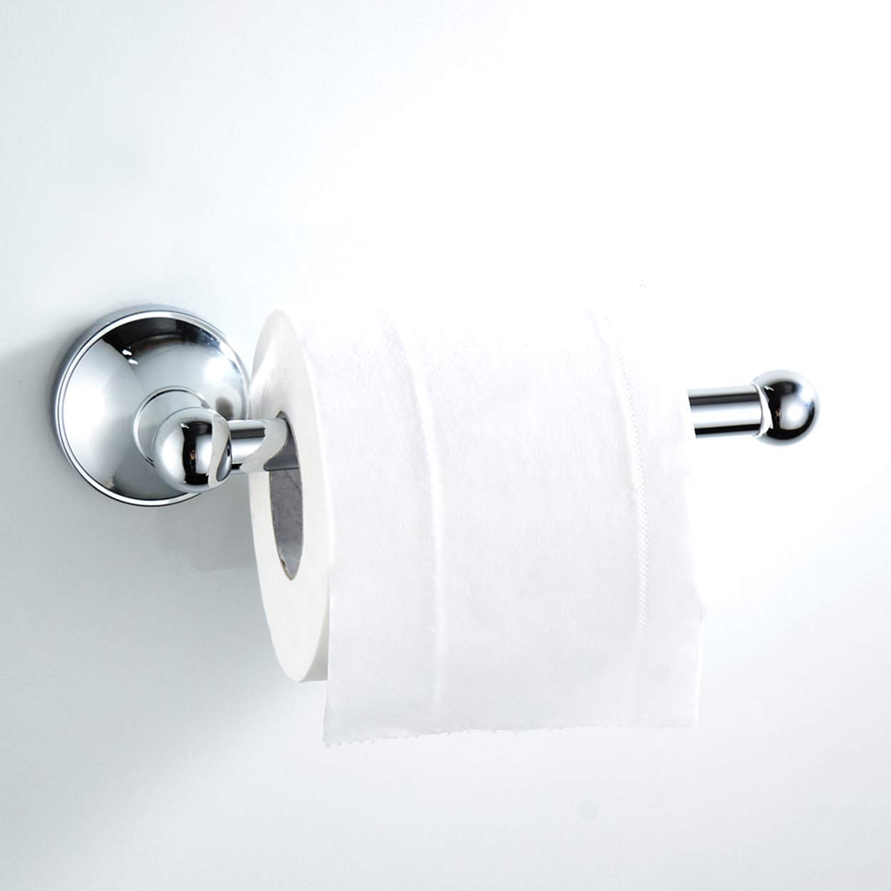 Flybath Toilet Paper Holder Without Cover Brass Bathroom Tissue Roll Bar Wall Mounted  20 cm / 7.87 inches  Polished Chrome