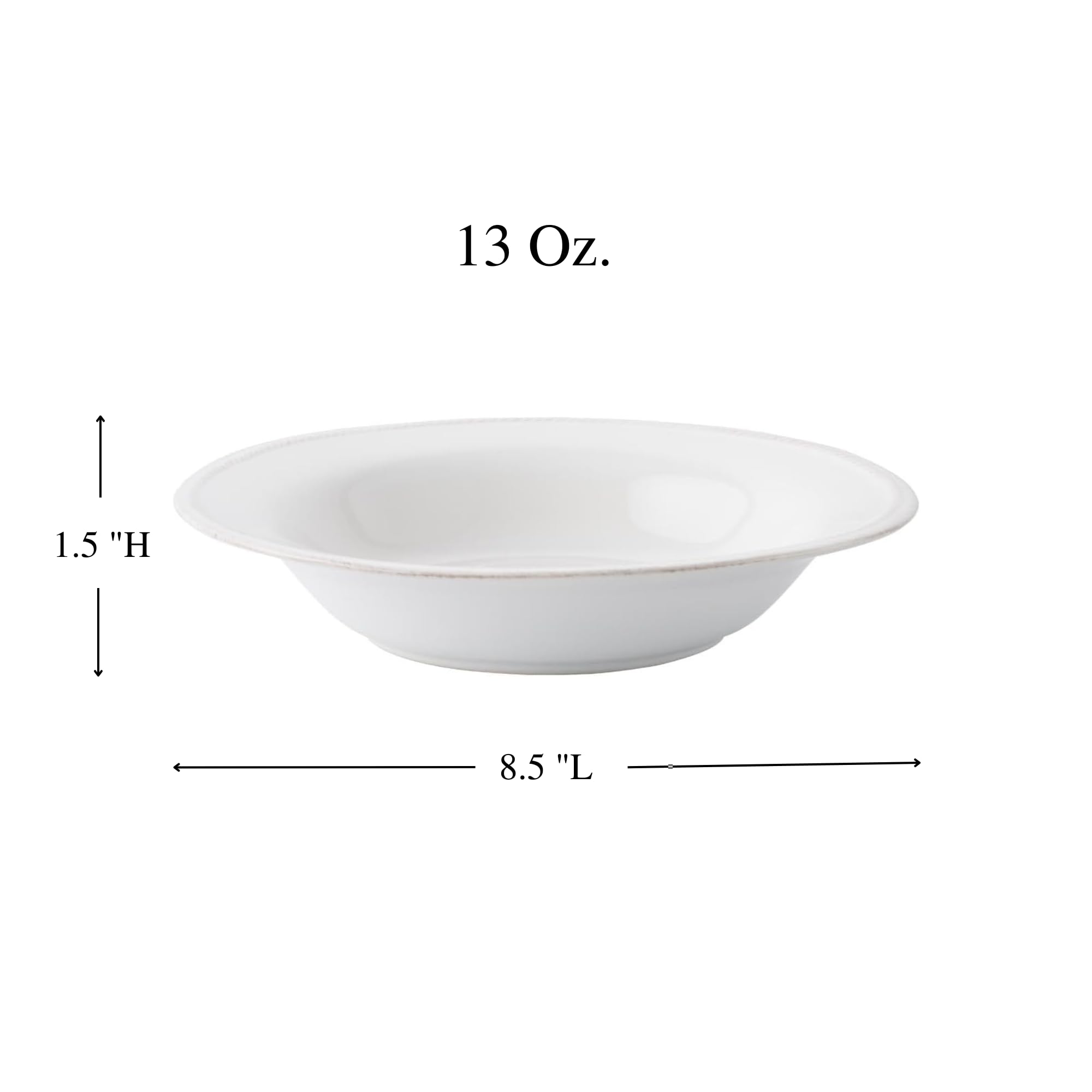 Juliska Berry & Thread Rimmed Soup Bowl - Whitewash