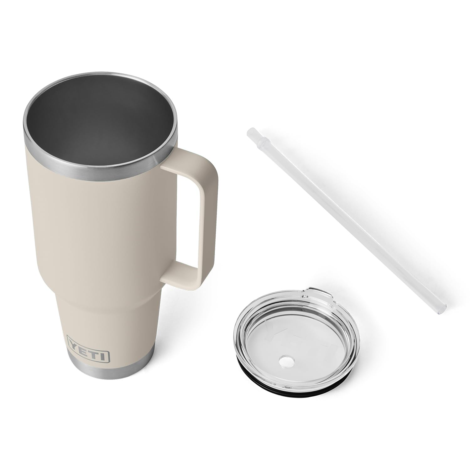 Yeti Rambler 42 Oz Straw Mug, Vacuum Insulated, Stainless Steel, Cape Taupe