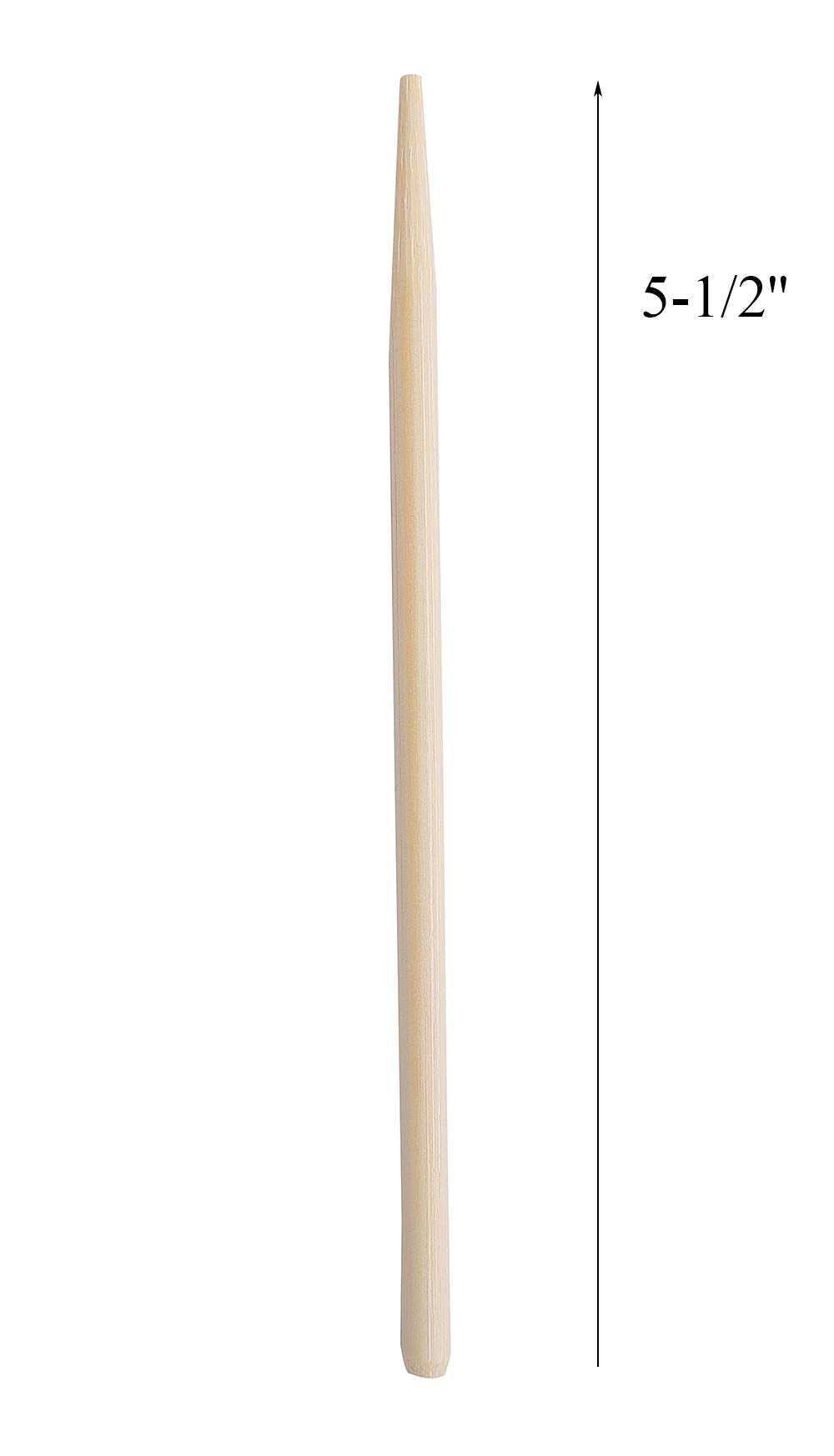 Yesland 1000 Pack Candy Apple Sticks - 5.5 Inch 5Mm Sturdy Bamboo Sticks For Caramel - Wooden Skewer Sticks For Bbq, Corn Dog, C