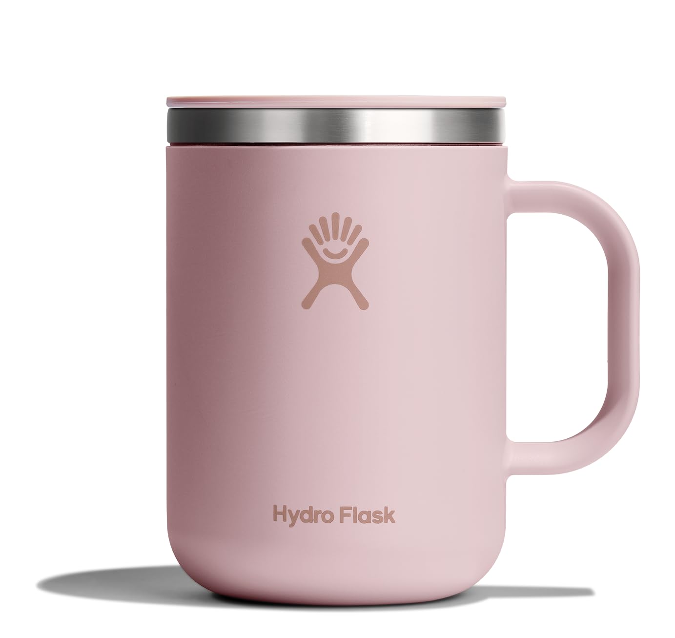 Hydro Flask Coffee Mug - Insulated Stainless Steel, Non Spill, Leak Resistant Travel Mug 24 Oz Trillium Pink