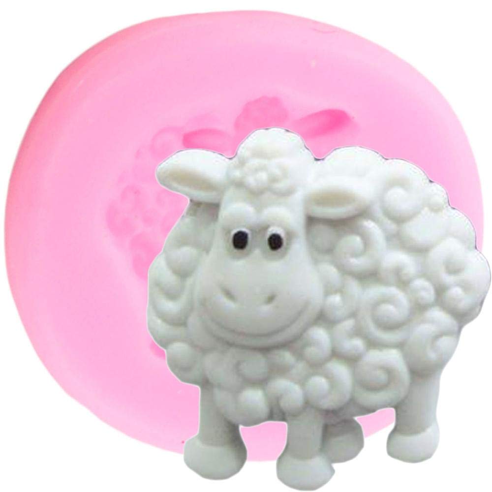 1Pc Cute Animal 3D Sheep Silicone Mold For Handmade Diy Pudding Epoxy Jello Cake Topper Decoration Crafting Tool Projects Jelly