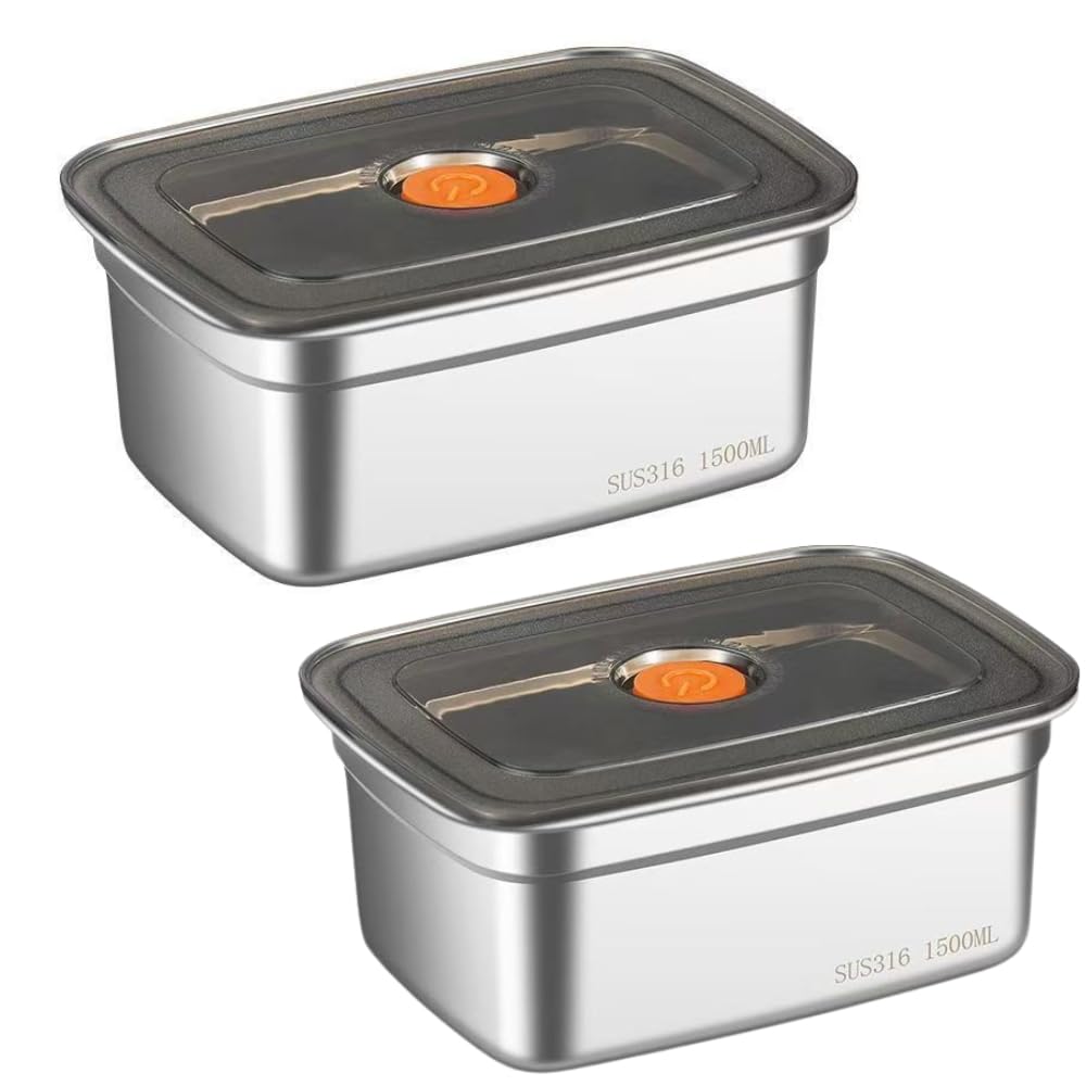 We-Cef Food Storage Containers Leak Proof & Airtight Lids For Kitchen Sus 316 Stainless Steel Bowl Fridge Storage Containers 150