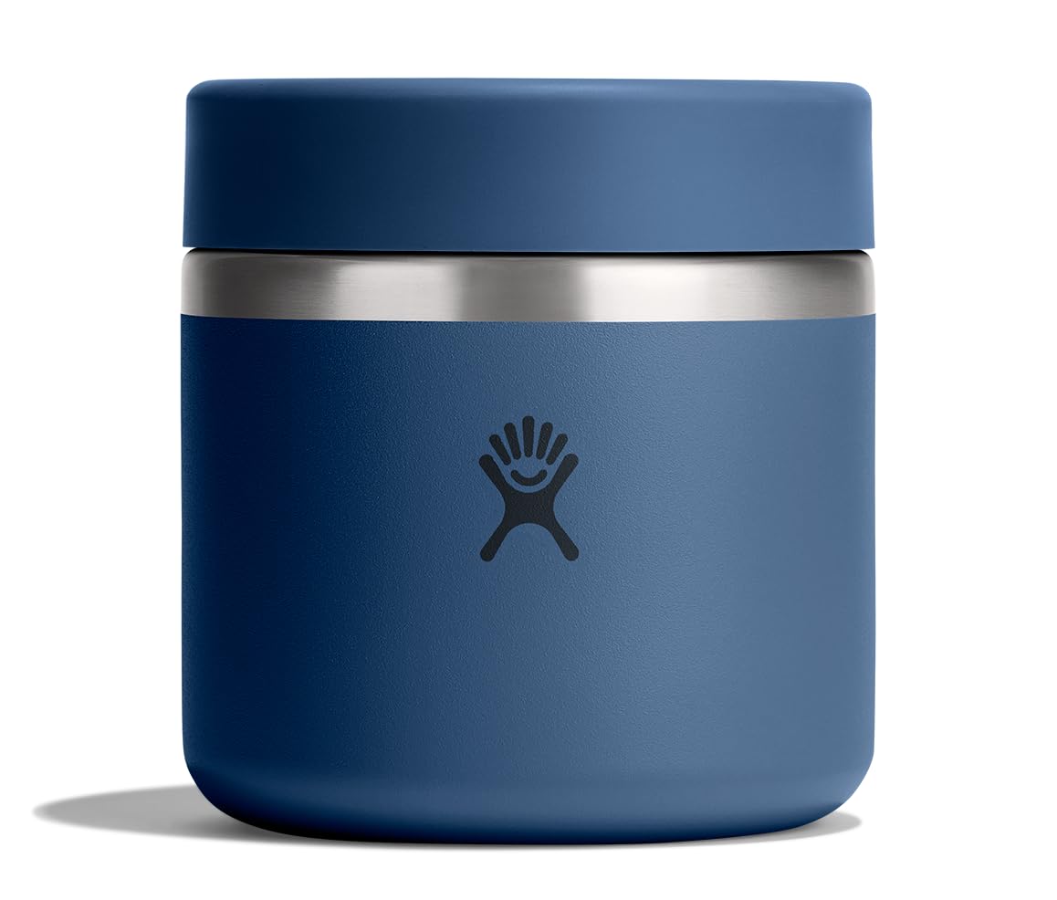 Hydro Flask Food Jar - Insulated Stainless Steel, Snack Travel Container for Hot Food & Soup 20 Oz Harbor Blue