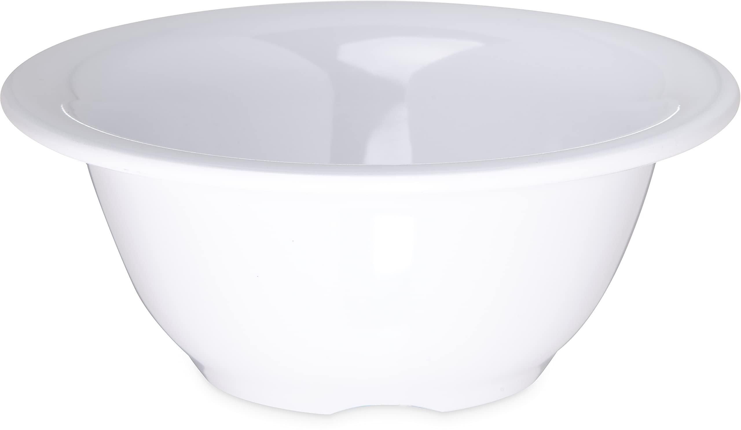 Carlisle Foodservice Products Sierrus Reusable Plastic Bowl For Buffets, Restaurants, And Home, Melamine, 10 Ounces, White, (Pac