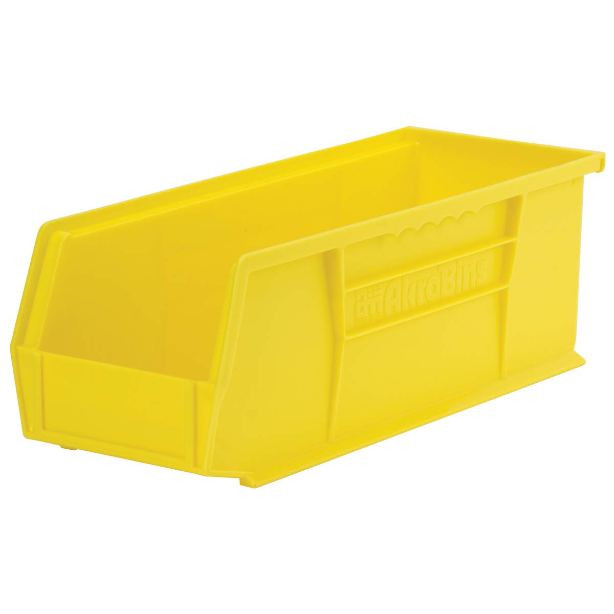 Akro-Mils 30234 Akrobins Plastic Hanging Stackable Storage Organizer Bin, 15-Inch X 5-Inch X 5-Inch, Yellow, 12-Pack