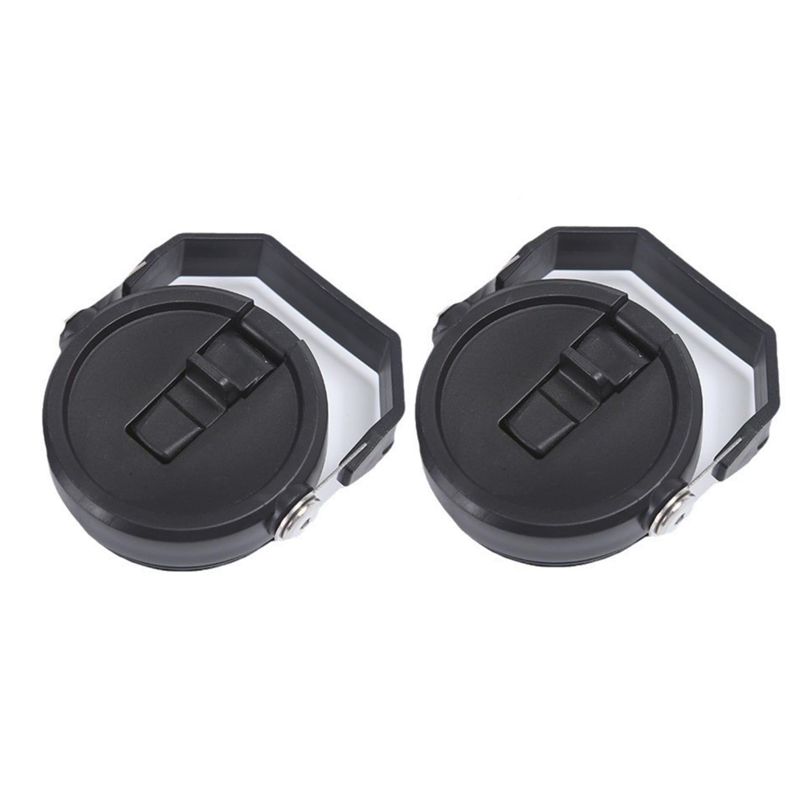 2 pack Tumbler Lid for Stanley IceFlow 20 oz 30 oz Spill Proof Tumbler Cover with Handle and Straw(30 oz,Black)