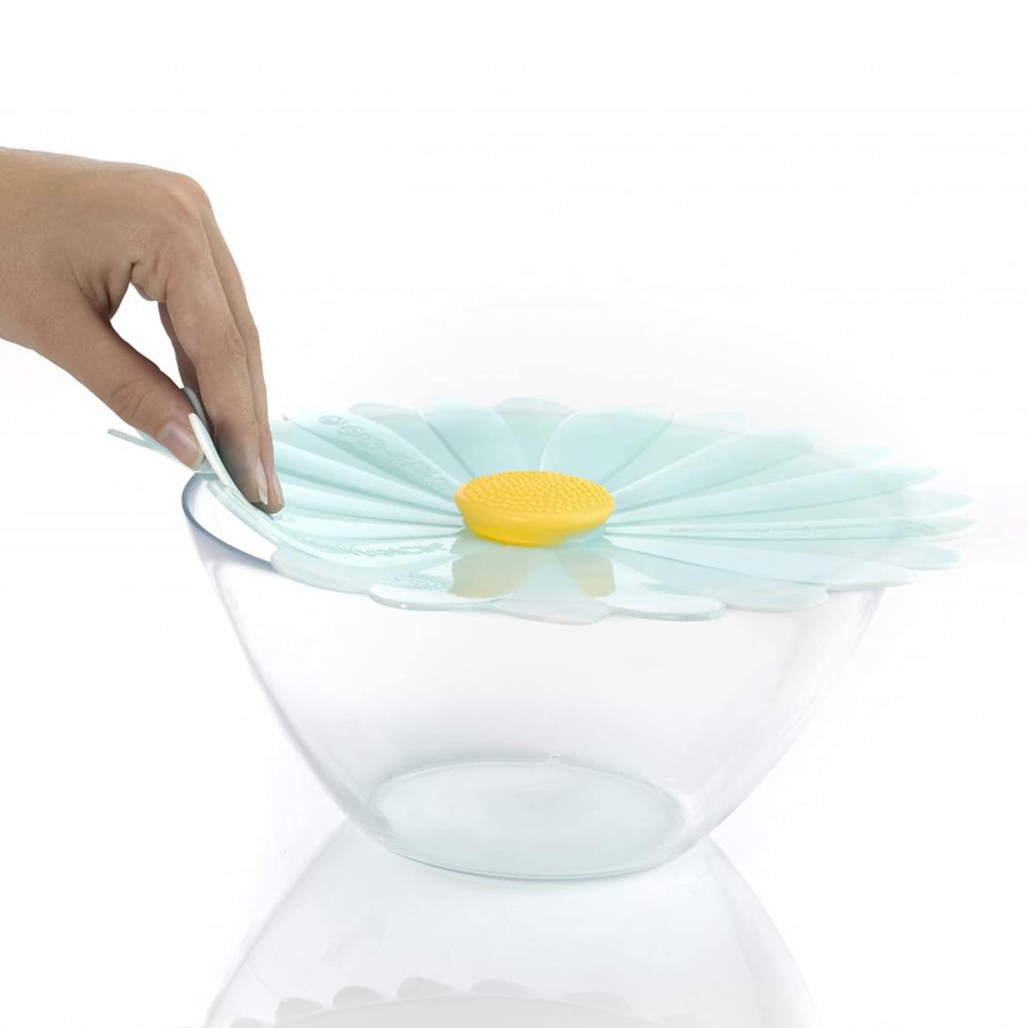 Charles Viancin - Daisy Silicone Lid For Food Storage And Cooking - 8''/20Cm - Airtight Seal On Any Smooth Rim Surface - Bpa-Fre