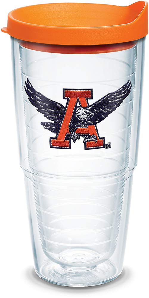 Tervis Auburn Tigers College Vault Logo Tumbler With Emblem And Orange Lid 24Oz, Clear