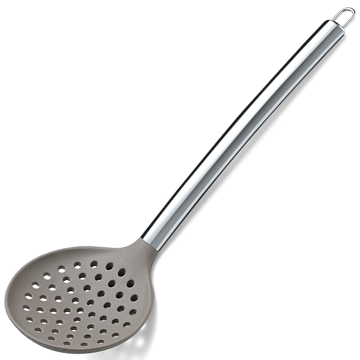 Berglander Skimmer, Non-Stick Silicone Strainer, Kitchen Cooking Skimmers For Non-Stick Cookware, Dishwasher Safe, Easy To Clean