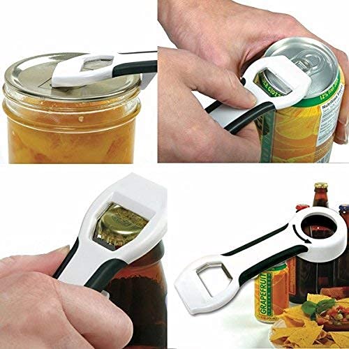 4-In-1 Grip Bottle Opener - Easily Opens Twist Caps, Bottle Caps, Canning Lids And Can Tabs! (1)
